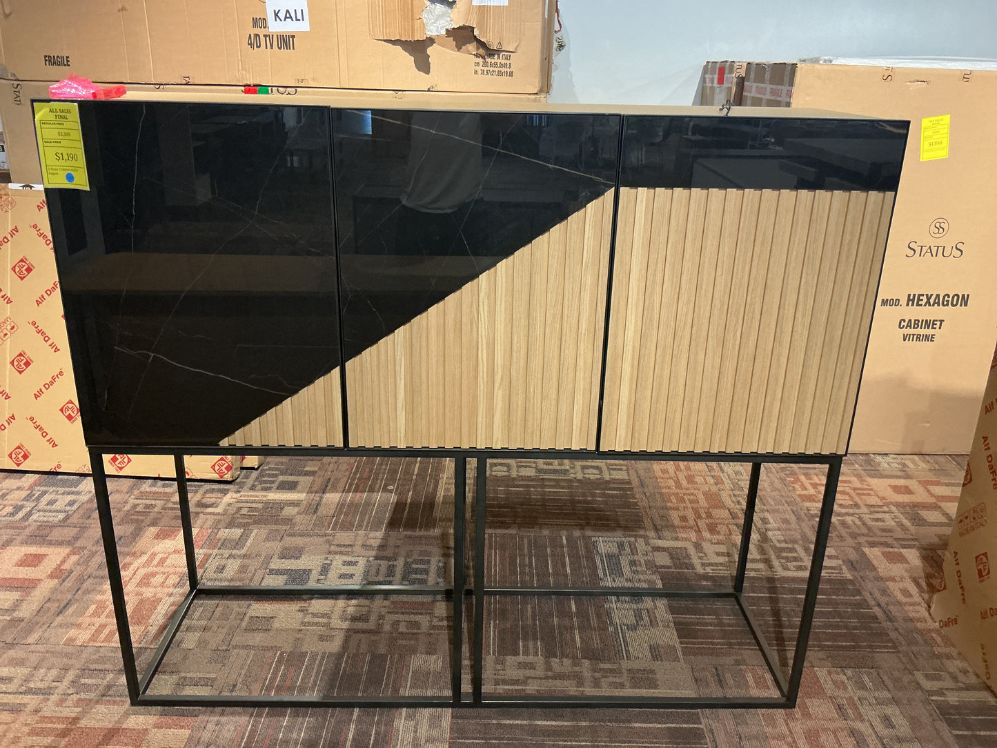 Zagas - 3 Door Cabinet with LED