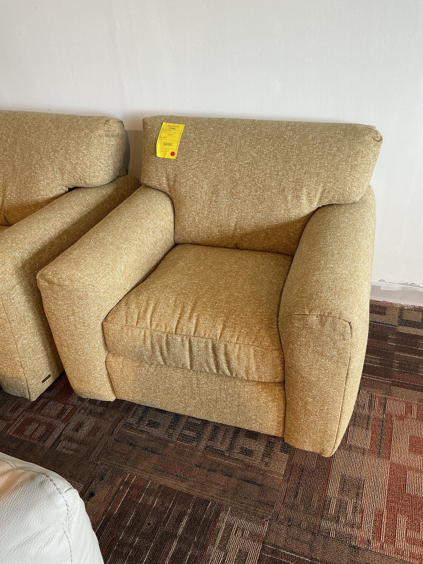 Natuzzi Editions - Oversized Fabric Swivel Chair