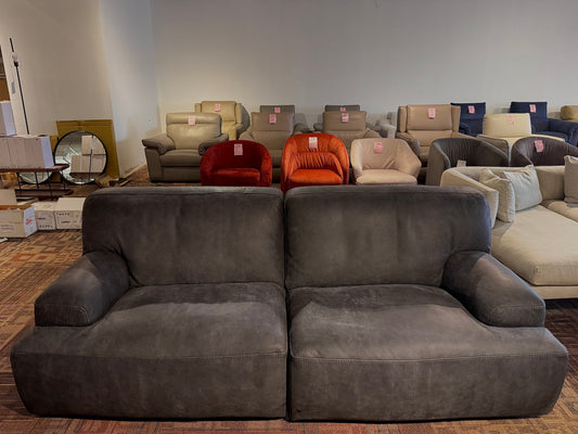 Max Divani - Nuvola Leather Sofa (Charcoal)