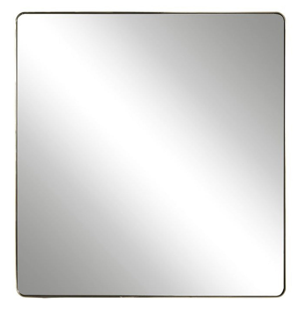Universal - Modern Square Accent Mirror (Brushed Brass)