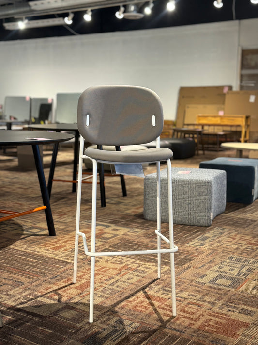 Connubia - Yo! Barstool (White Frame, Taupe Seat)