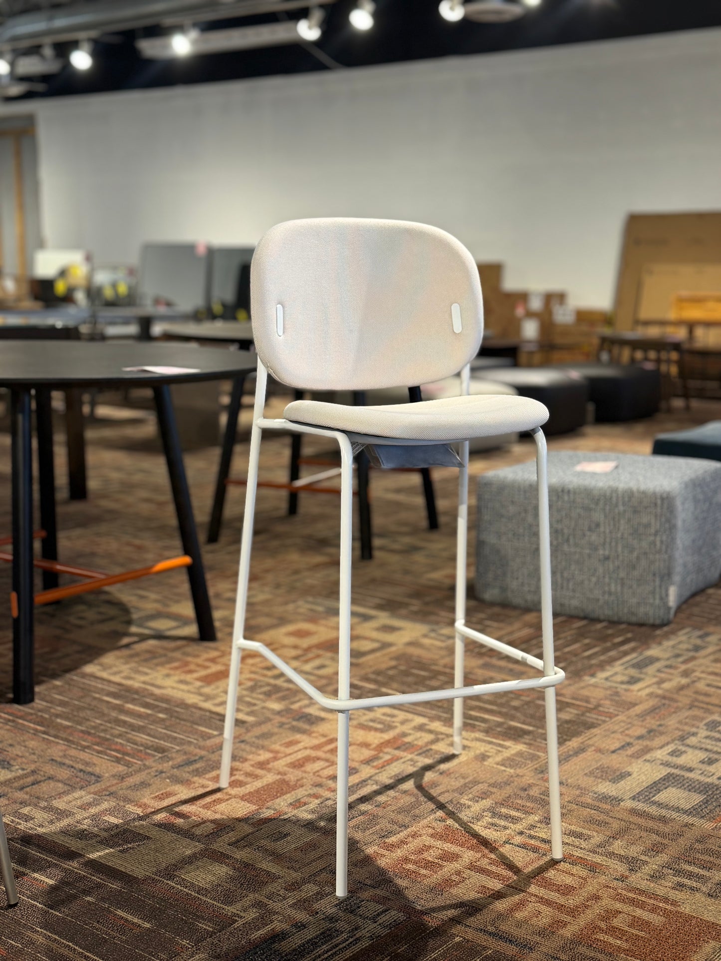 Connubia - Yo! Barstool (White Frame, Sand Seat)