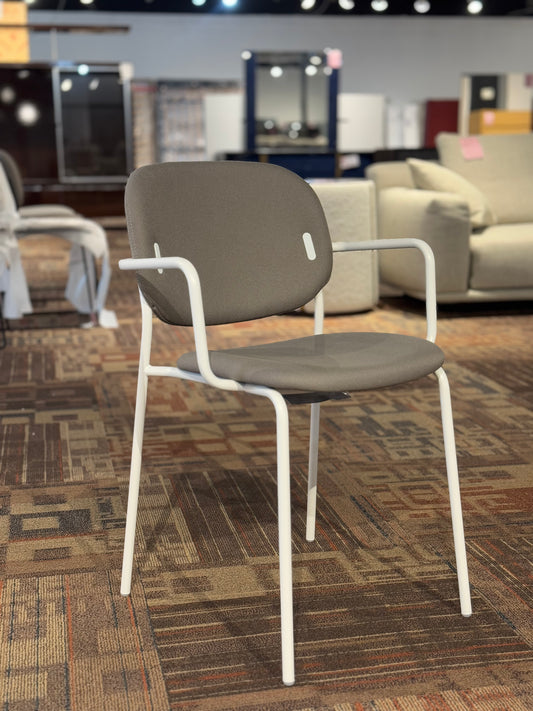Connubia - Yo! Chair W/ Arm (White Frame, Taupe Seat)