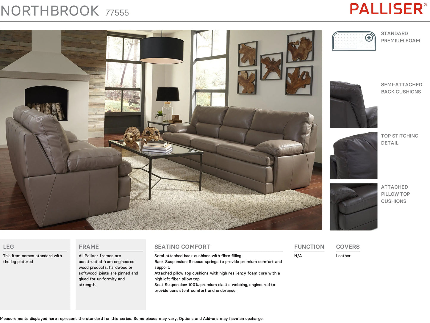 Palliser - Northbrook Leather Loveseat