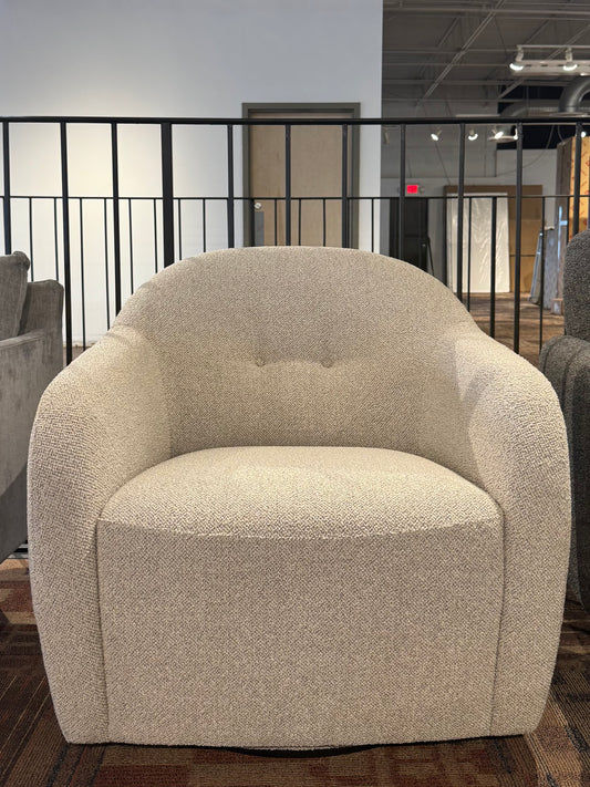 Incanto - Barrel Swivel Armchair (Gray)