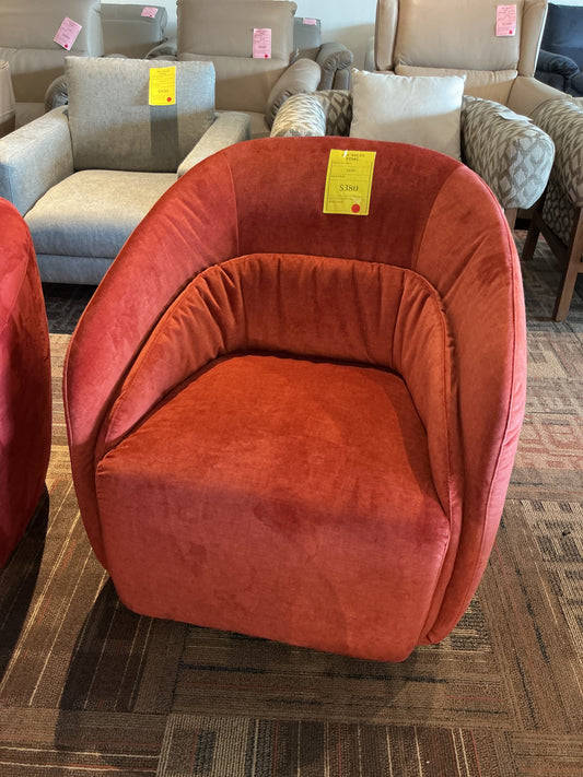 Natuzzi Editions - Fabric Armchair (Orange)