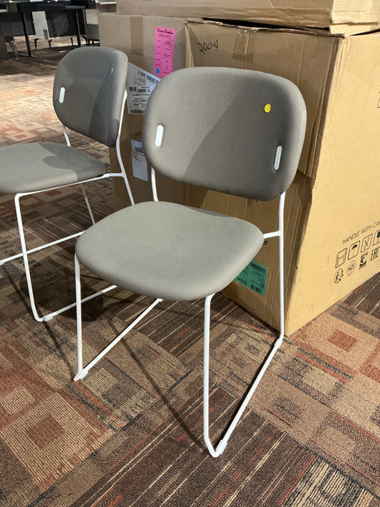 Connubia - Yo! Chair (White Frame, Taupe Seat)