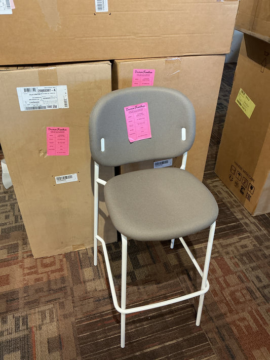 Connubia - Yo! Barstool (White Frame, Taupe Seat)