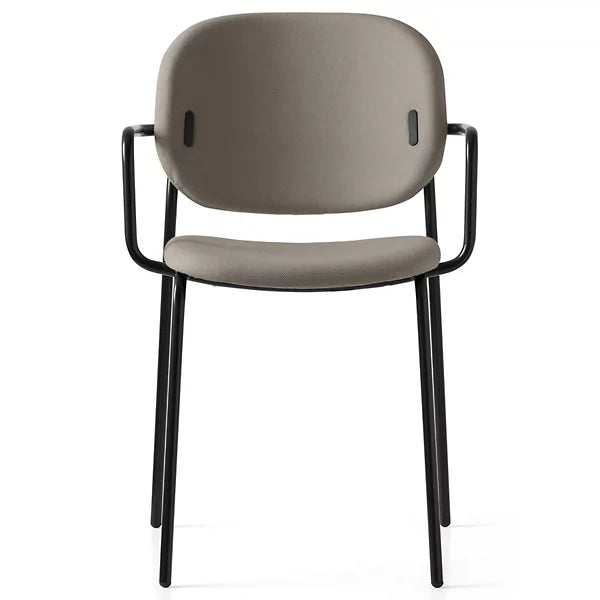 Connubia - Yo! Chair W/ Arms (Black Frame, Taupe Seat)