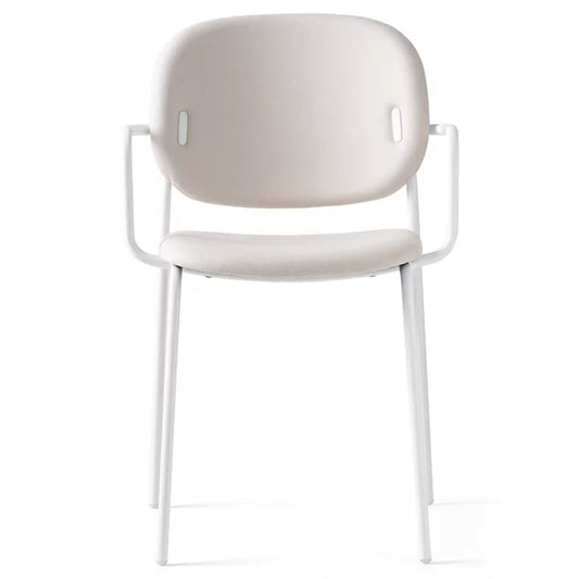 Connubia - Yo! Chair W/ Arms (White Frame, Sand Seat)