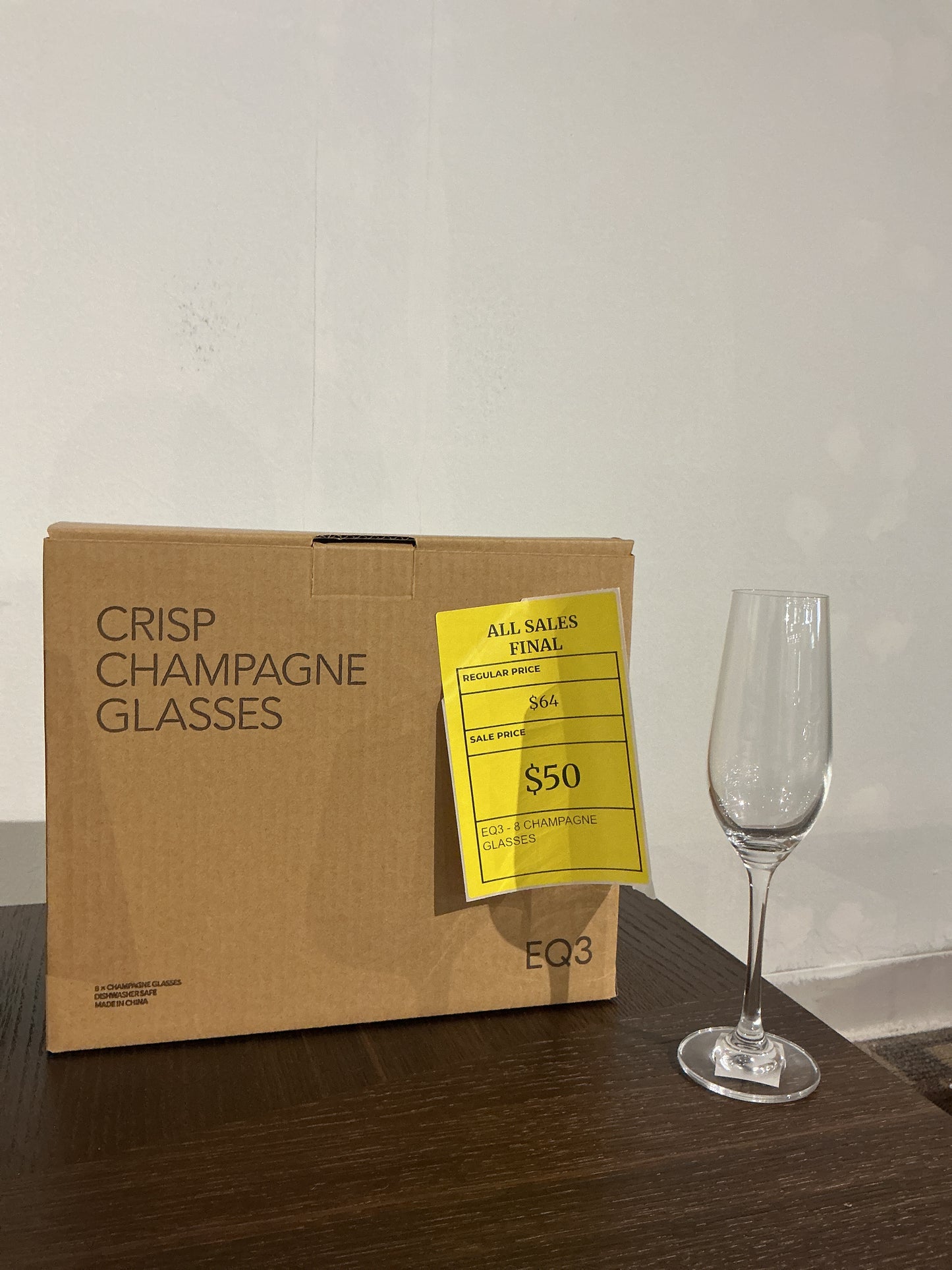 EQ3 - Crisp Champagne Glasses (8pcs)