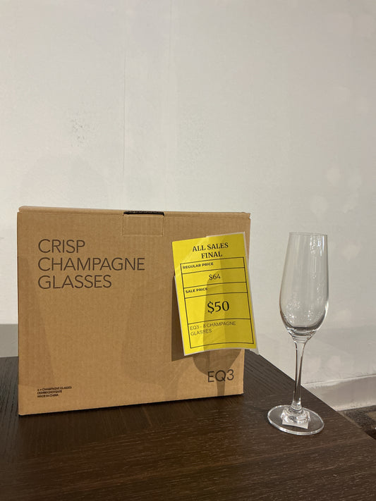EQ3 - Crisp Champagne Glasses (8pcs)