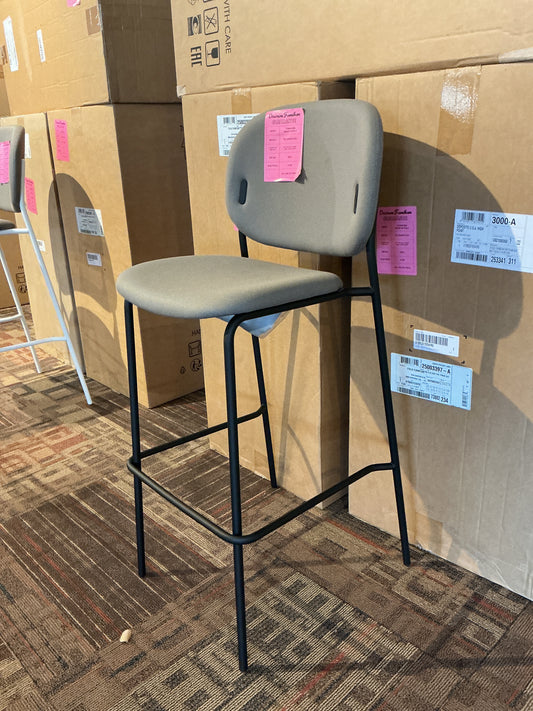 Connubia - Yo! Barstool (Black Frame, Taupe Seat)