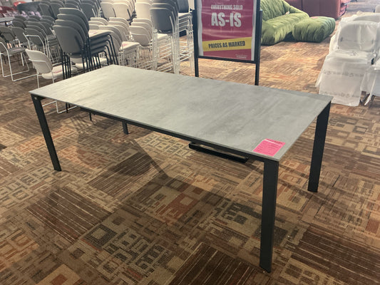 Connubia - Eminence Extendable Table (Grey Base/ Benton Grey Top)