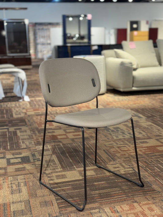 Connubia - Yo! Chair (Black Frame, Taupe Seat)