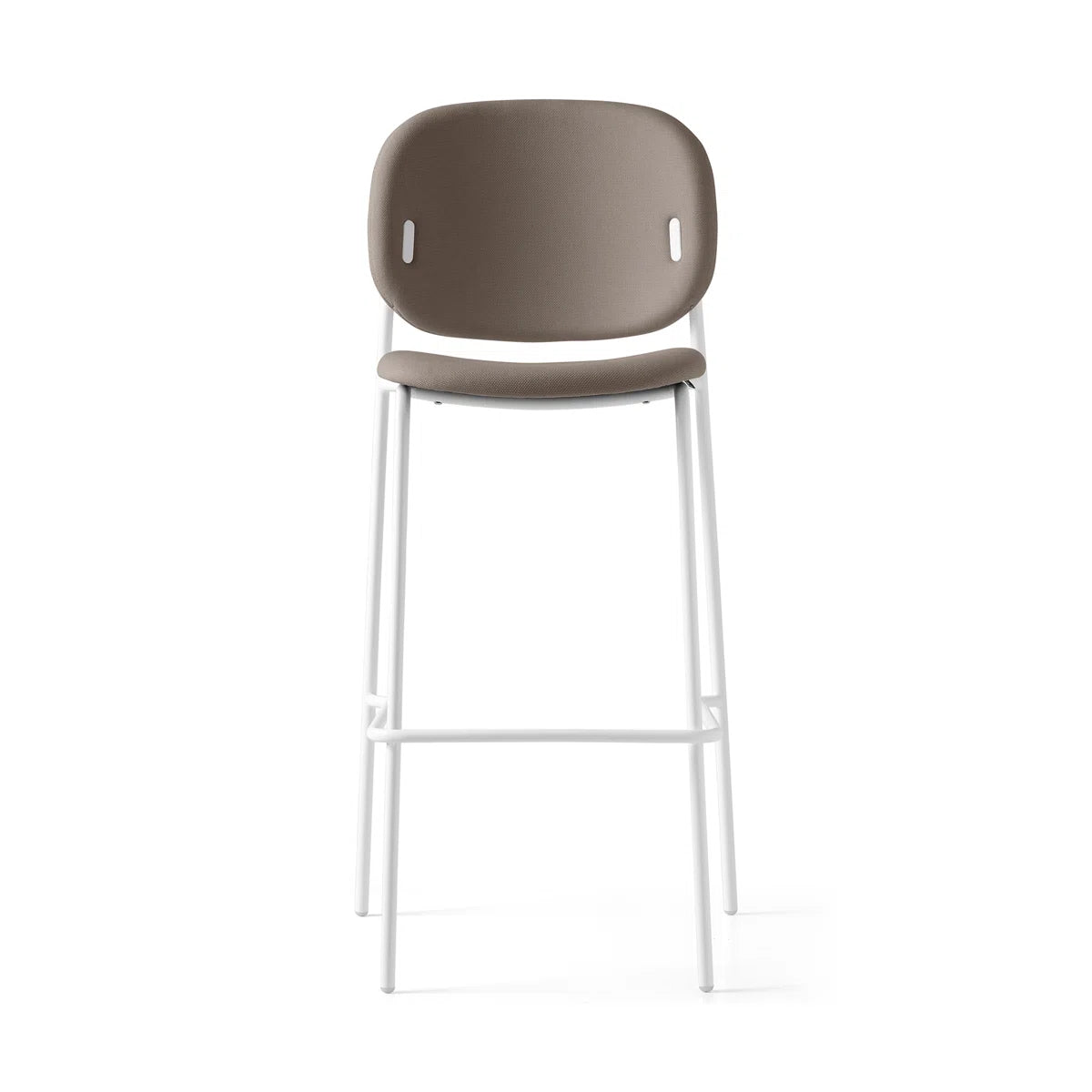 Connubia - Yo! Barstool (White Frame, Taupe Seat)