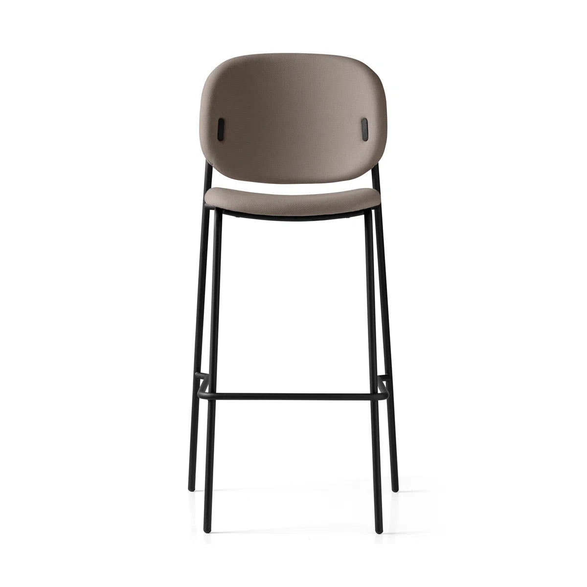Connubia - Yo! Barstool (Black Frame, Taupe Seat)